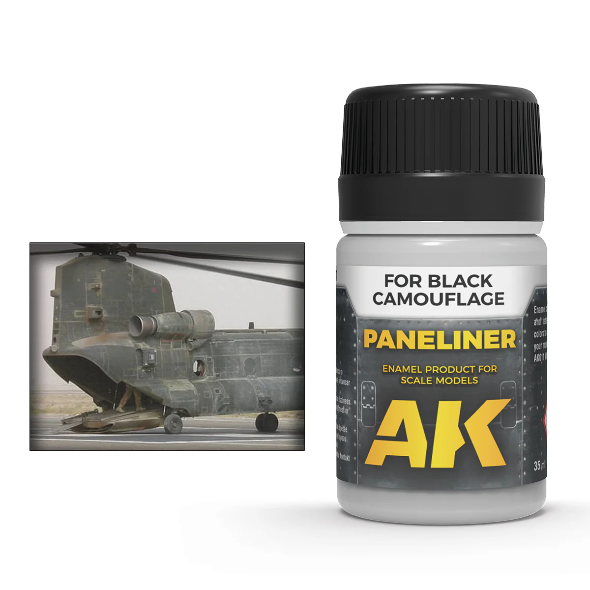 AK Interactive Paneliner for Black Camouflage 35ml