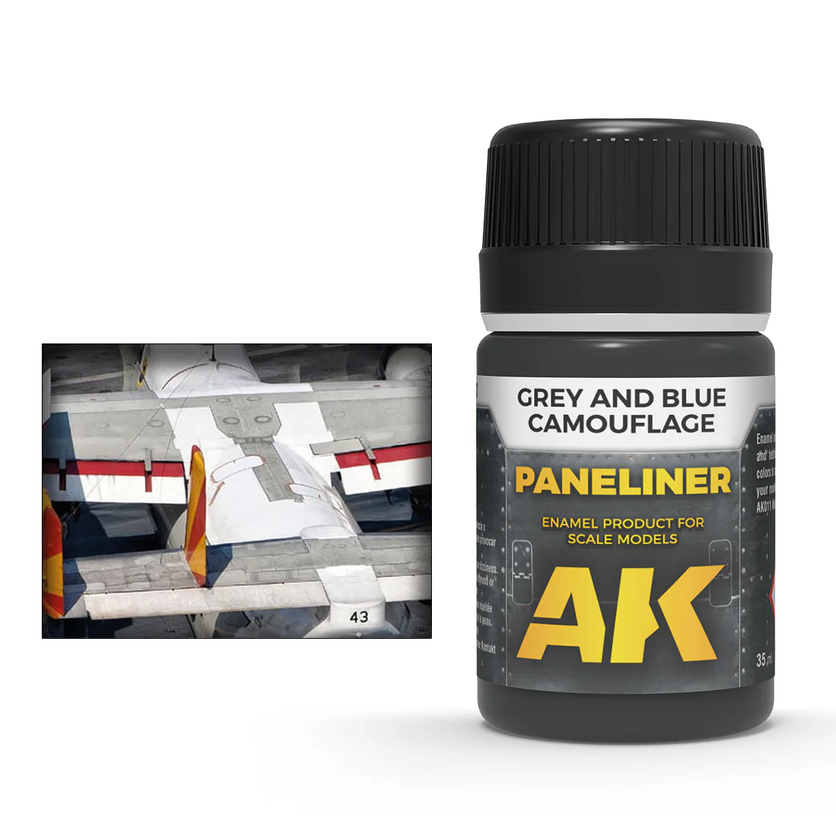 AK Interactive Paneliner for Grey and Blue Camouflage 35ml