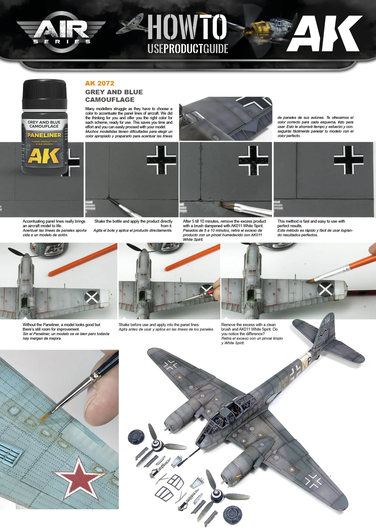 AK Interactive Paneliner for Grey and Blue Camouflage 35ml - Image 2