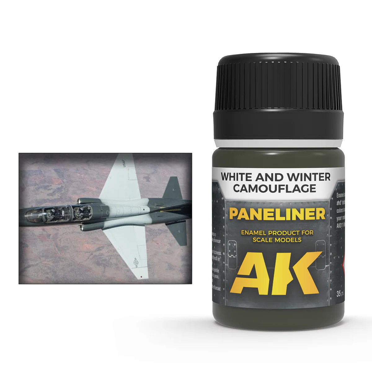 AK Interactive Paneliner for White and Winter Camouflage 35ml