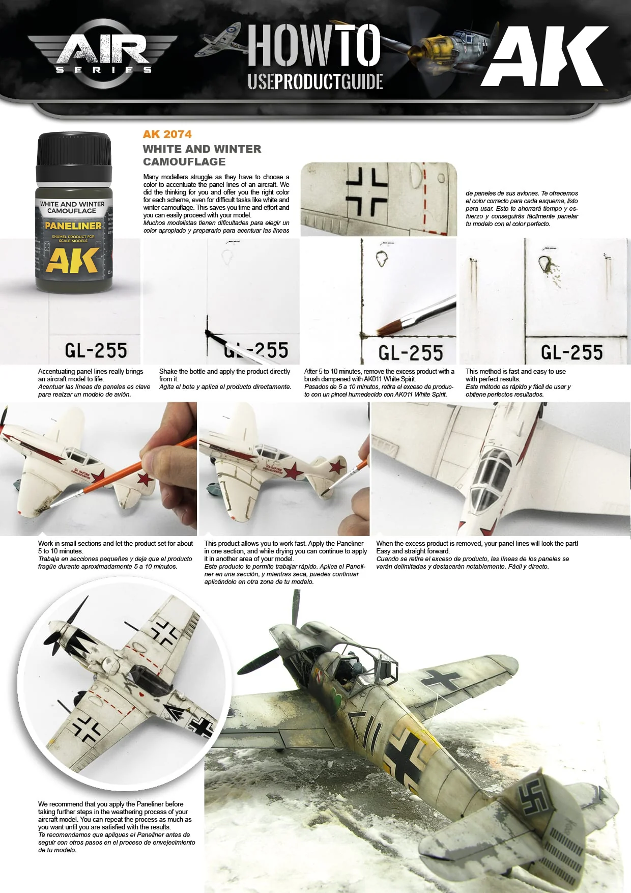 AK Interactive Paneliner for White and Winter Camouflage 35ml - Image 2