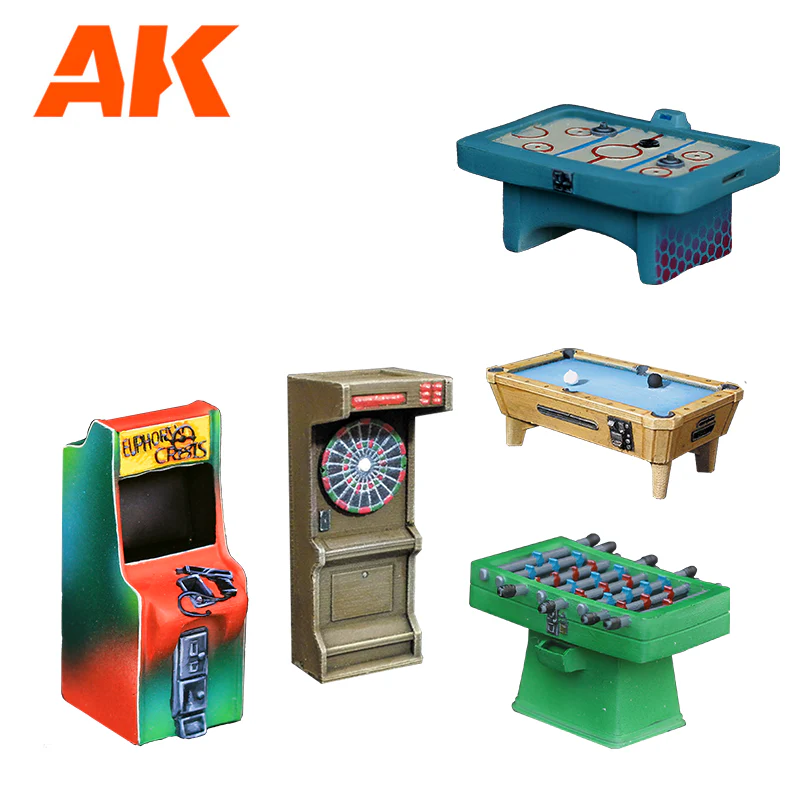 AK Interactive Polyurethane Resin Arcade Wargame Set Compatible with 30-35mm Scale - Image 2