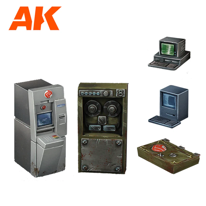 AK Interactive Polyurethane Resin Bank Wargame Set Compatible with 30-35mm Scale - Image 3