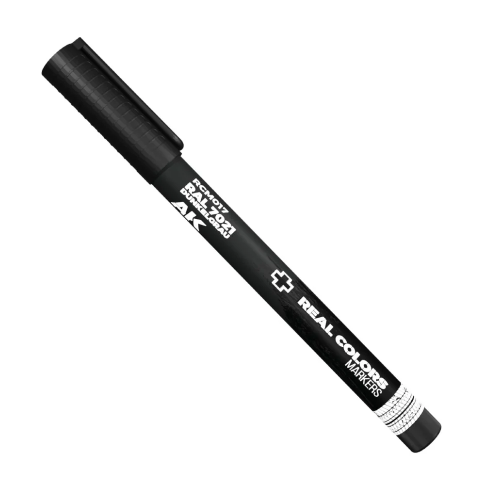 AK Interactive Real Colours Marker - Dark Grey RAL 7021