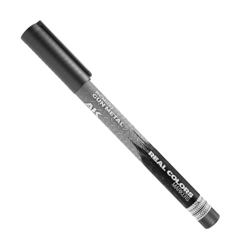 AK Interactive Real Colours Marker - Gun Metal