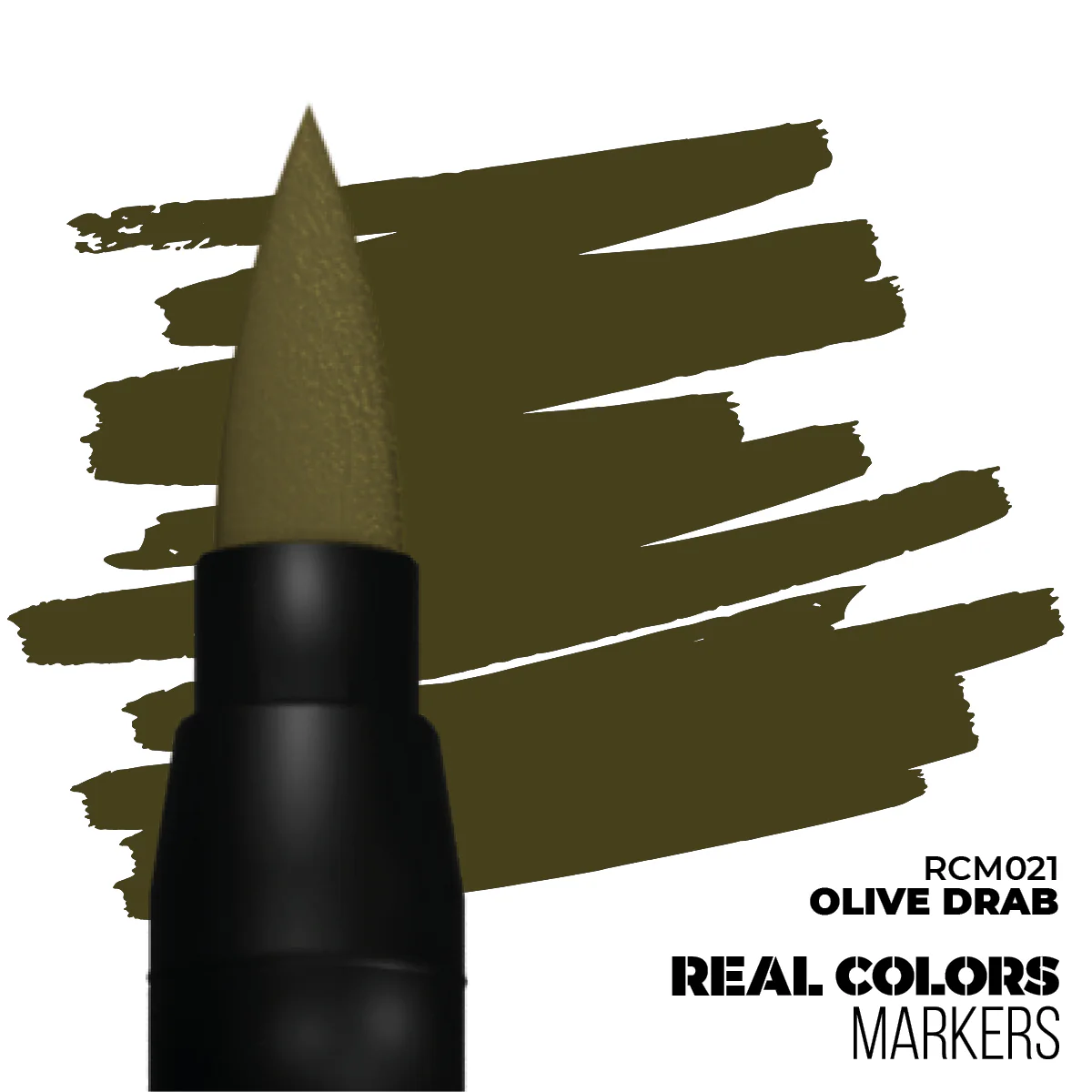 AK Interactive Real Colours Marker - Olive Drab - Image 2