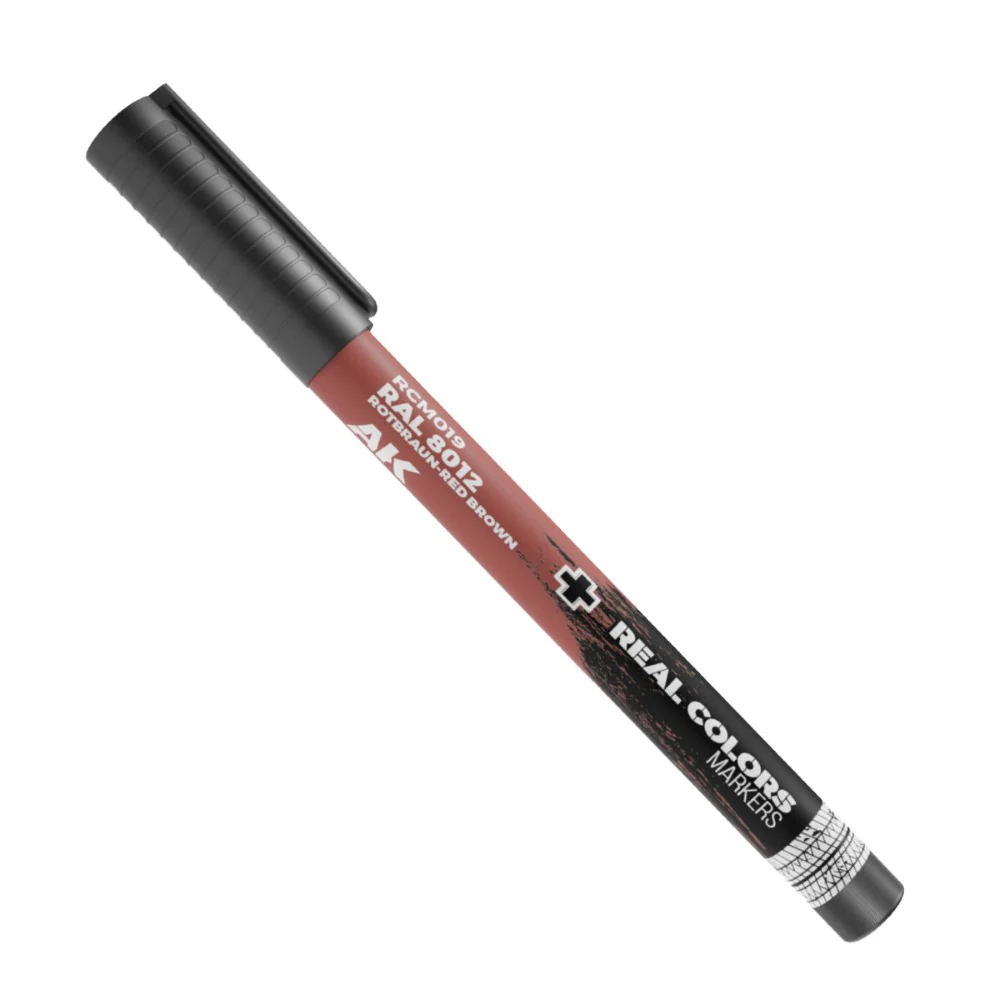 AK Interactive Real Colours Marker - Rotbraun-Red Brown RAL 8012