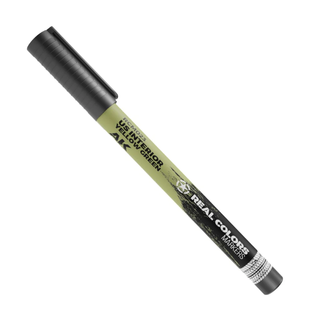 AK Interactive Real Colours Marker - US Interior Yellow Green