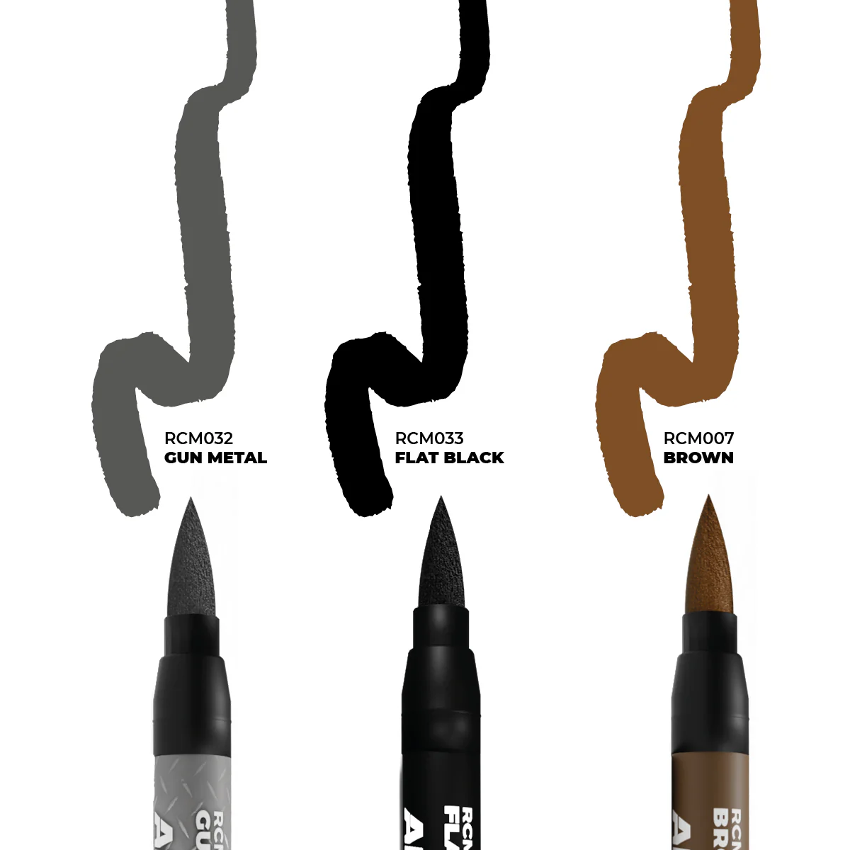AK Interactive Real Colours Weapons Markers 3-Piece Set - Image 2
