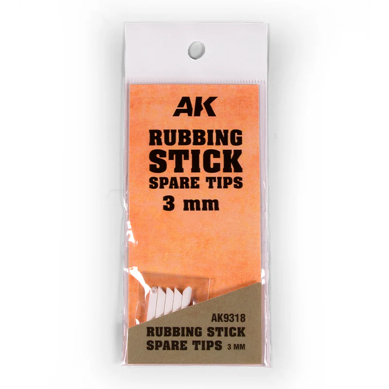 Ak Interactive Rubbing Stick Spare Tips 3mm