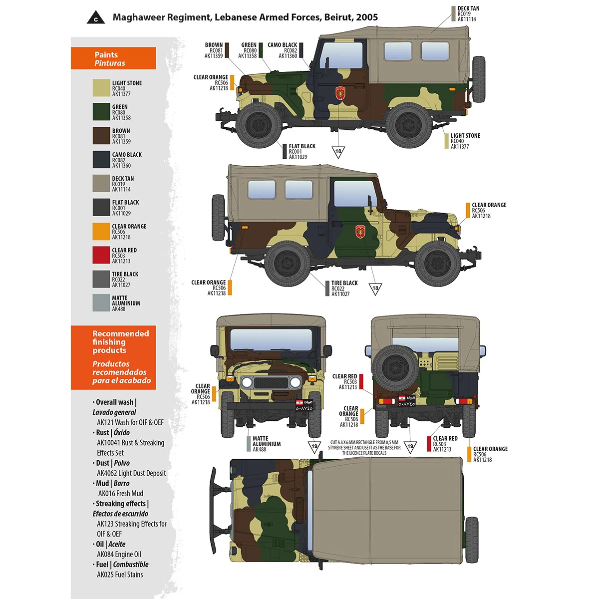 AK Interactive - Scale Models - FJ43 SUV with Soft Top IDF & LAF