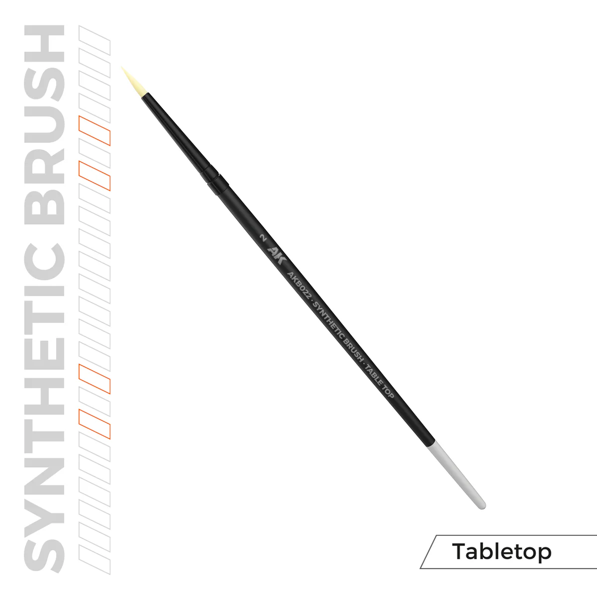 AK Interactive Synthetic Tabletop Brush Size 2 - Image 3