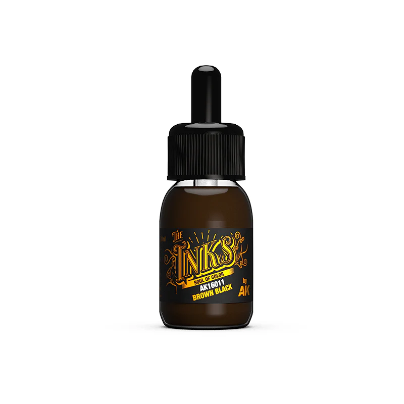AK Interactive The Inks 30ml - Brown Black
