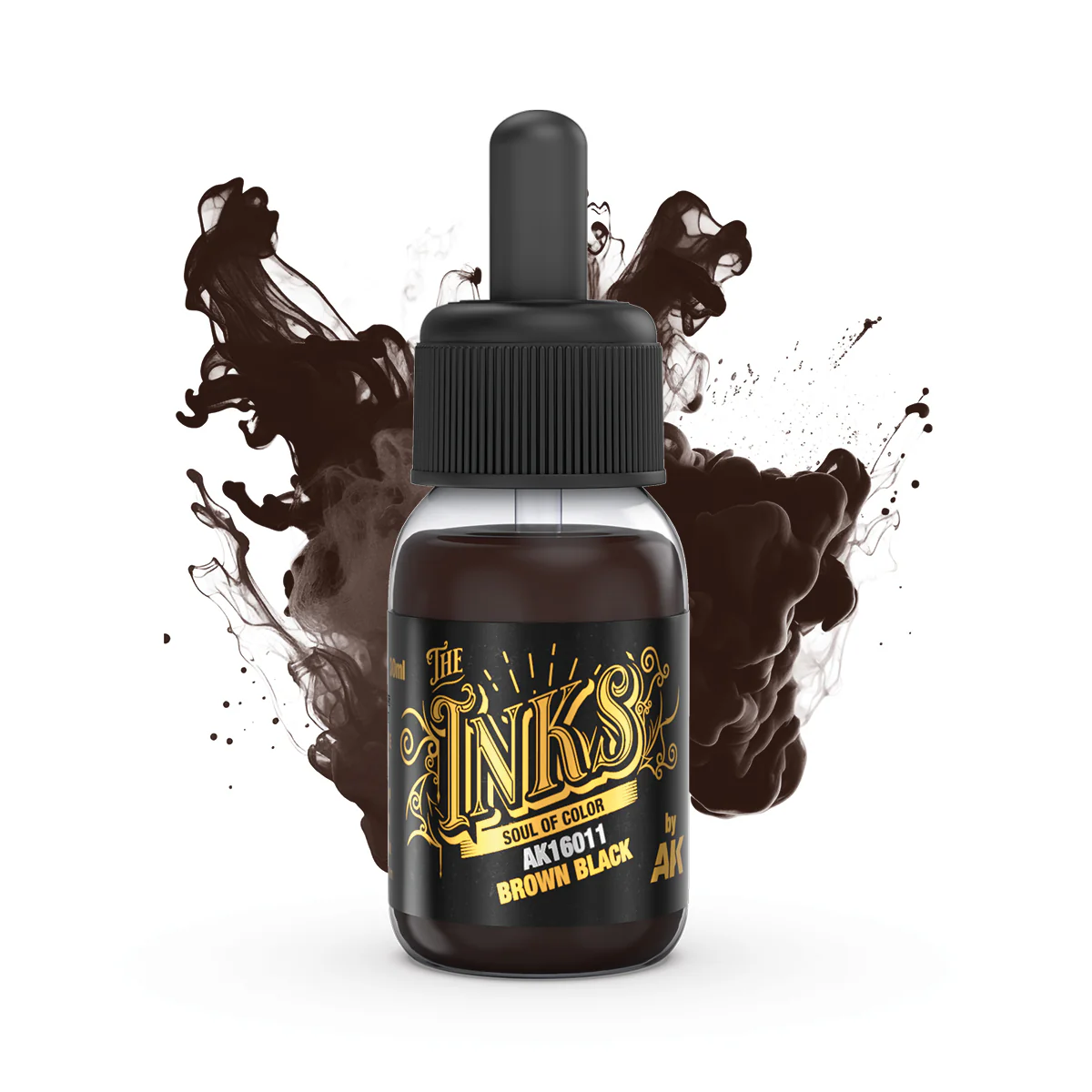 AK Interactive The Inks 30ml - Brown Black - Image 2