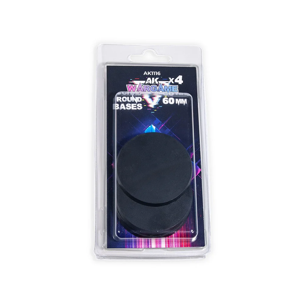 Ak Interactive - Wargame Accesories - Round Bases 60mm 4 Pieces