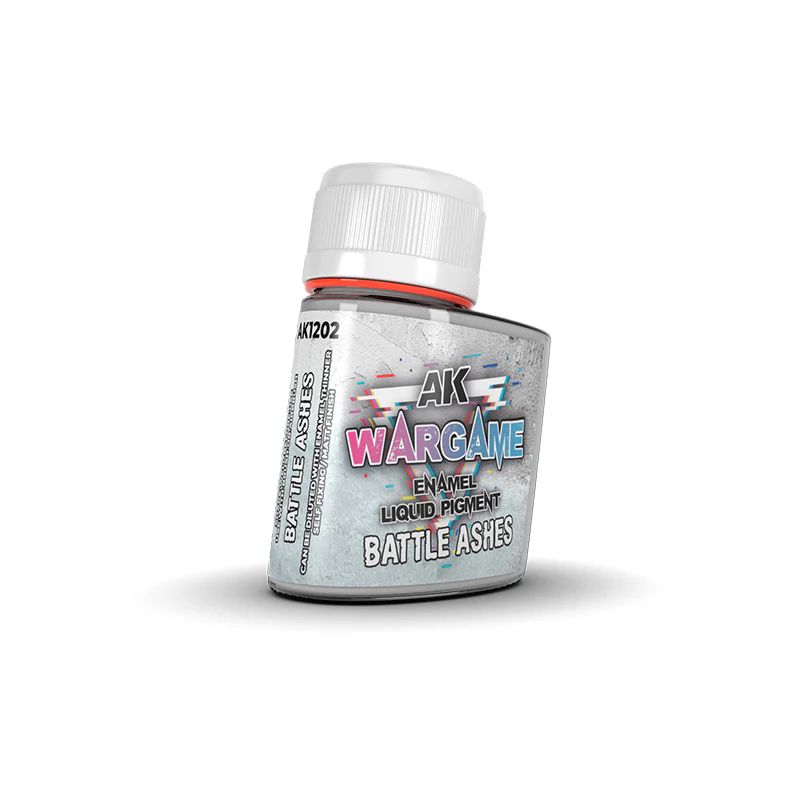 AK Interactive Wargame Enamel Liquid Pigment 35ml - Battle Ashes