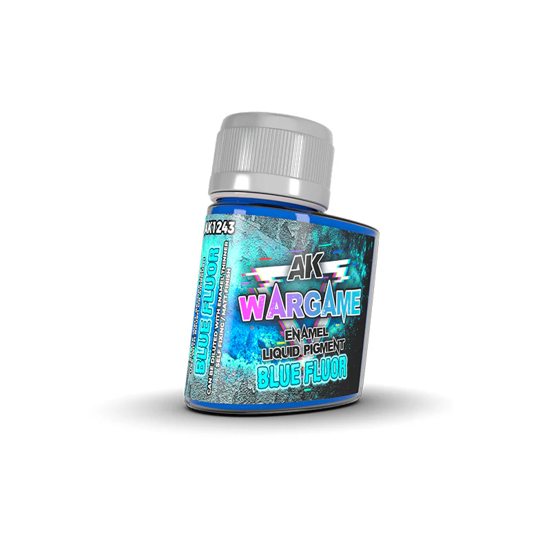 AK Interactive Wargame Enamel Liquid Pigment 35ml - Blue Fluor