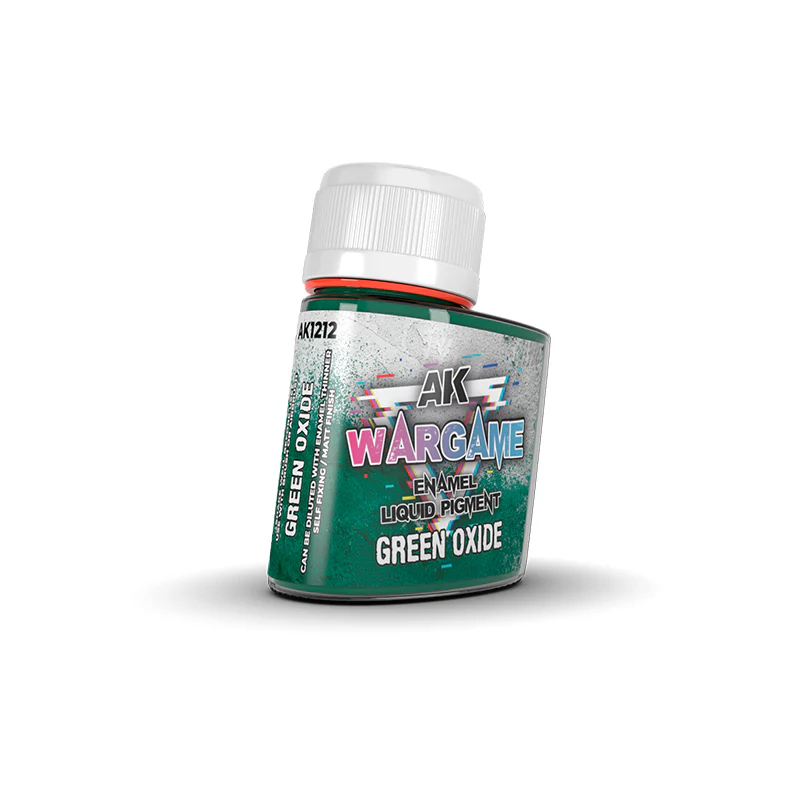 AK Interactive Wargame Enamel Liquid Pigment 35ml - Green Oxide