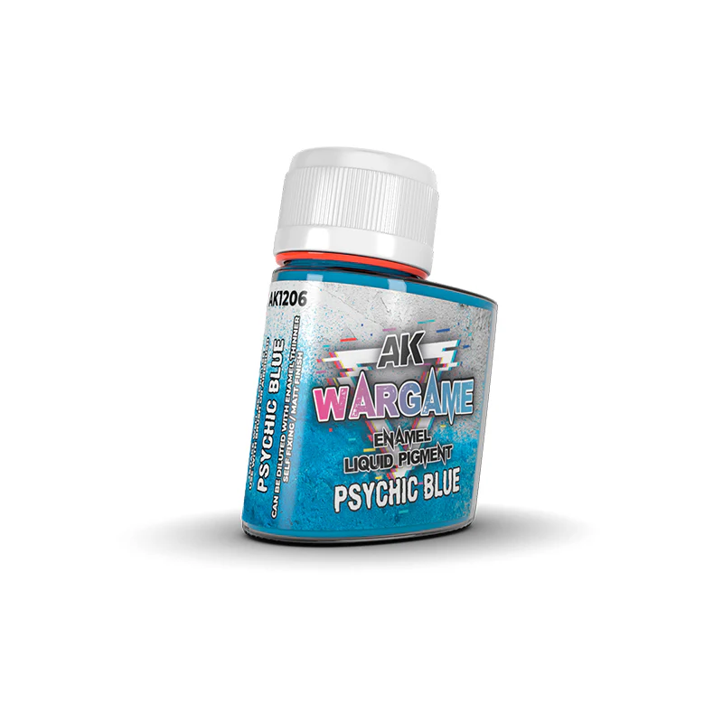 AK Interactive Wargame Enamel Liquid Pigment 35ml - Psychic Blue