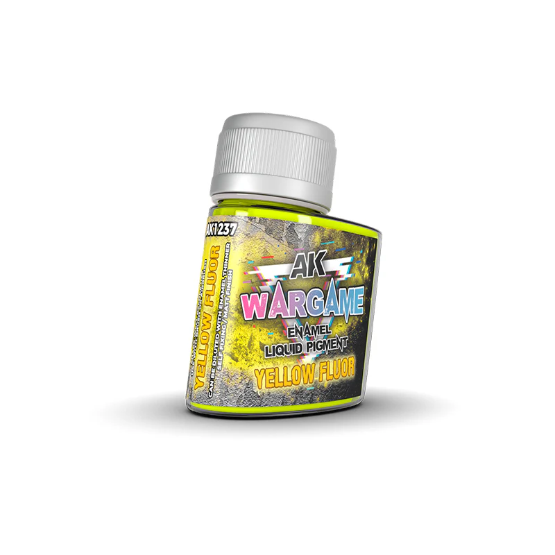 AK Interactive Wargame Enamel Liquid Pigment 35ml - Yellow Fluor