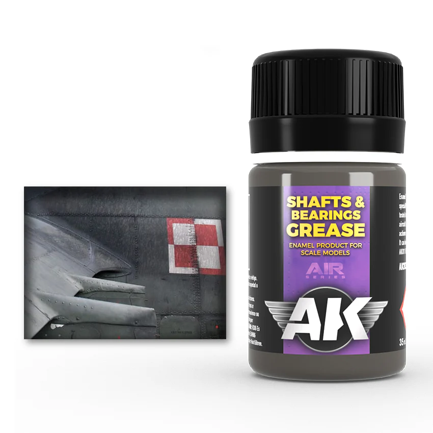 AK Interactive Weathering Enamel Wash for Shafts and Bearings 35 ml - Image 2