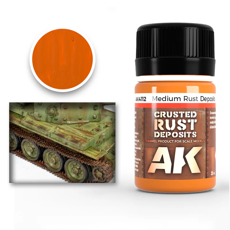 AK Interactive Weathering Medium Rust Deposit Paint 35ml