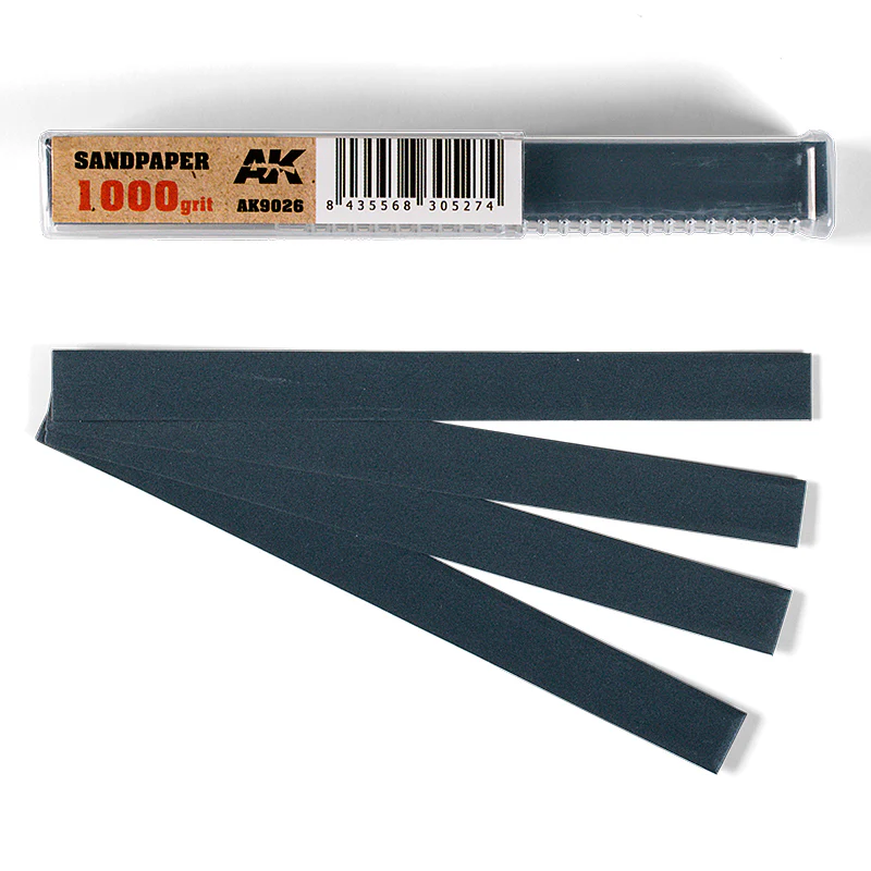 Ak Interactive Wet Sandpaper 50-Piece Set - #1000 Grit