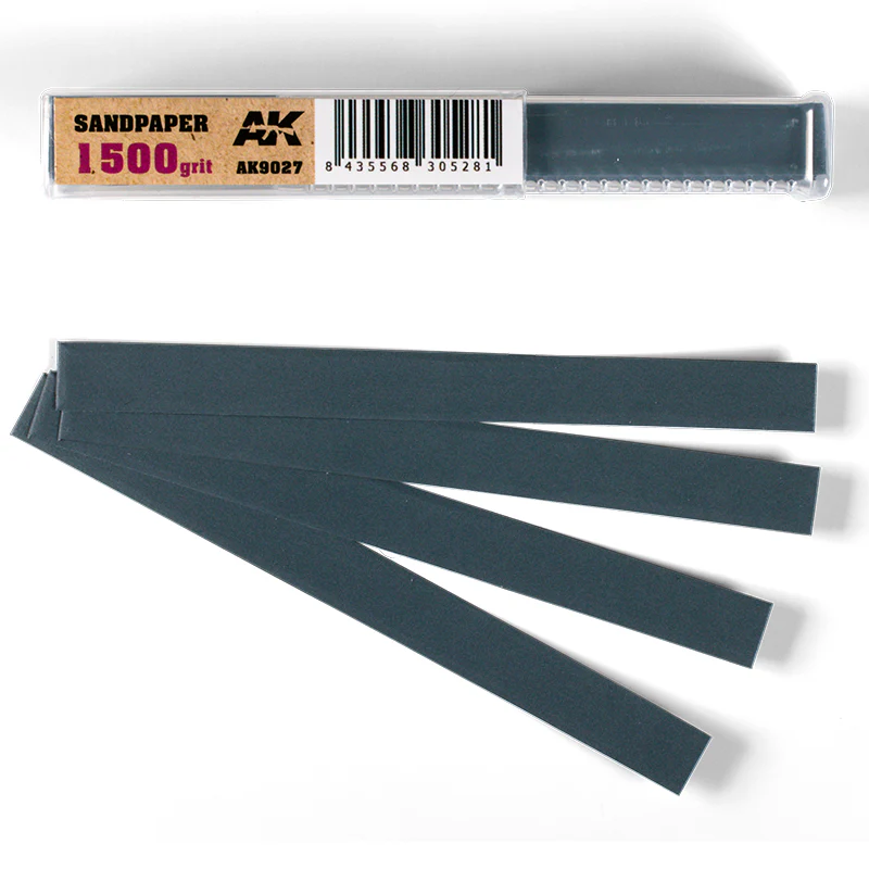 Ak Interactive Wet Sandpaper 50-Piece Set - #1500 Grit