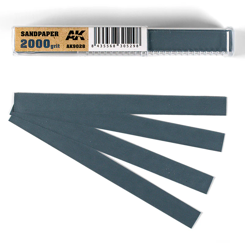 Ak Interactive Wet Sandpaper 50-Piece Set - #2000 Grit