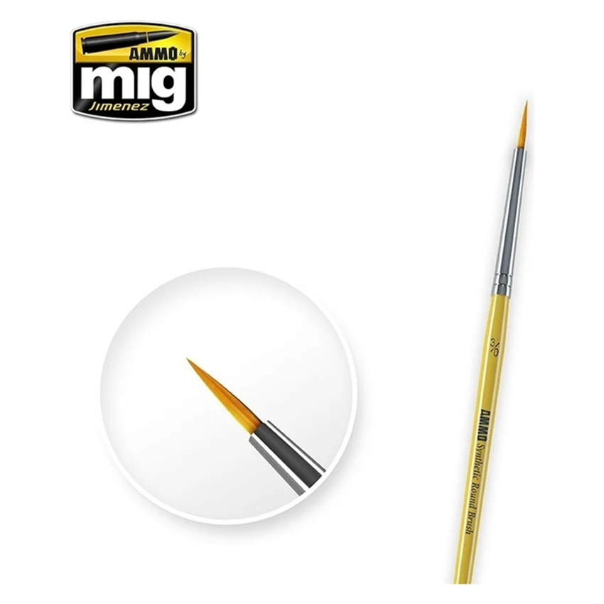 Ammo by MIG 3/0 Synthetic Roound Brush