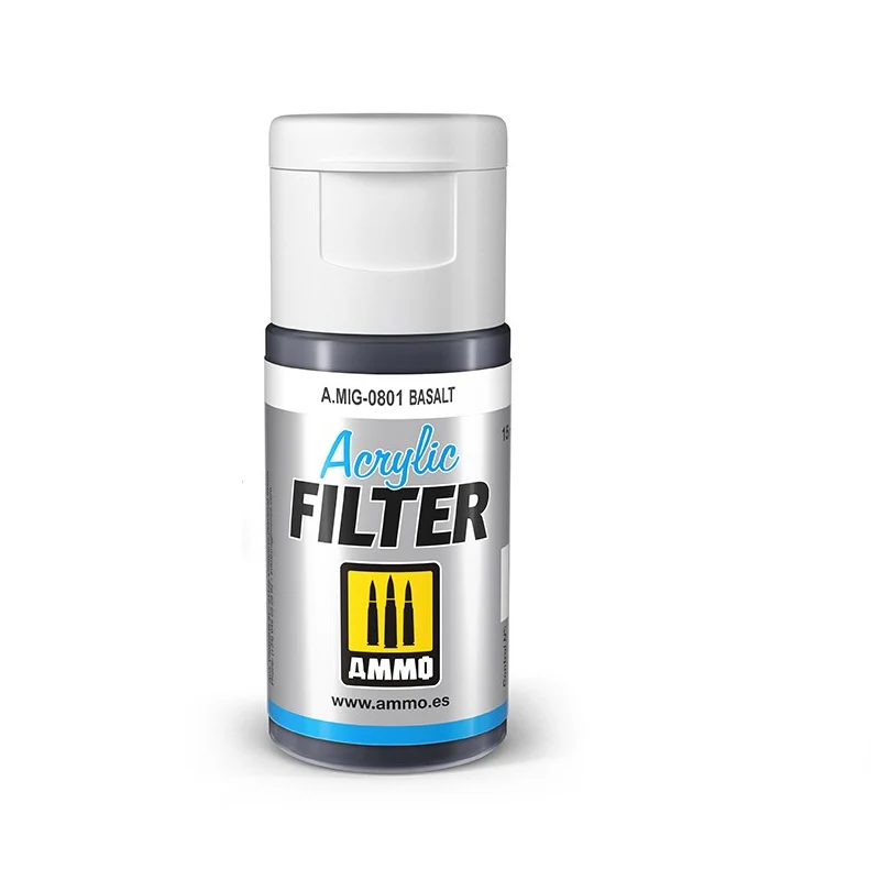 Ammo by MIG Acrylic Filter 15ml - Basalt
