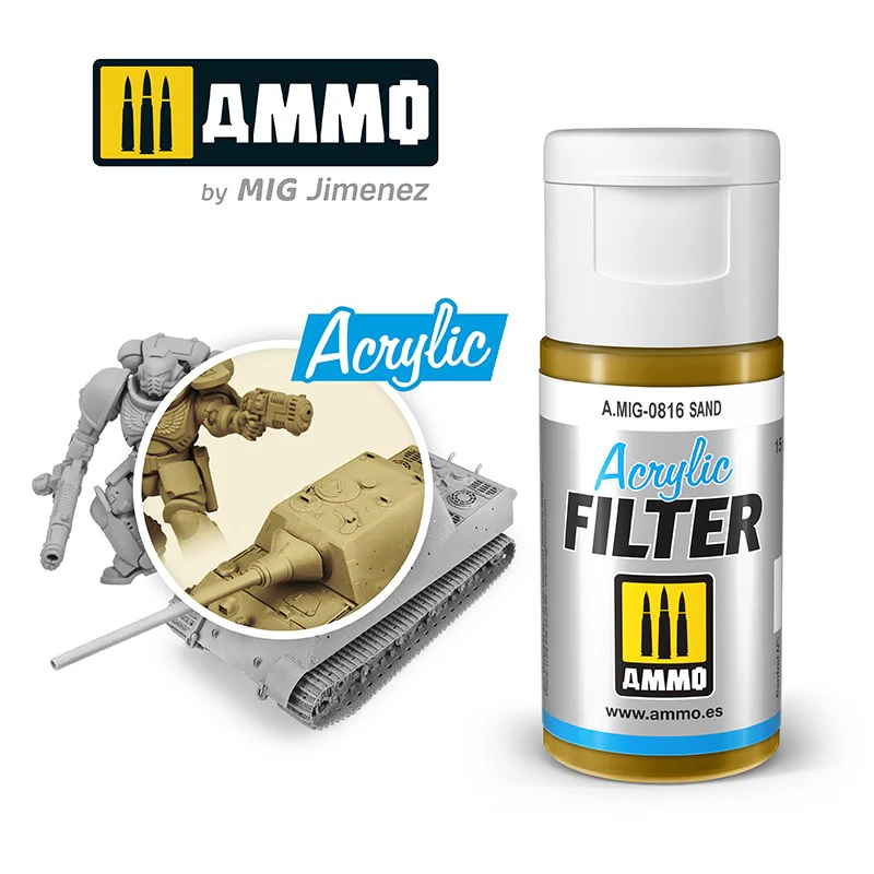 Ammo by MIG Acrylic Filter 15ml - Sand
