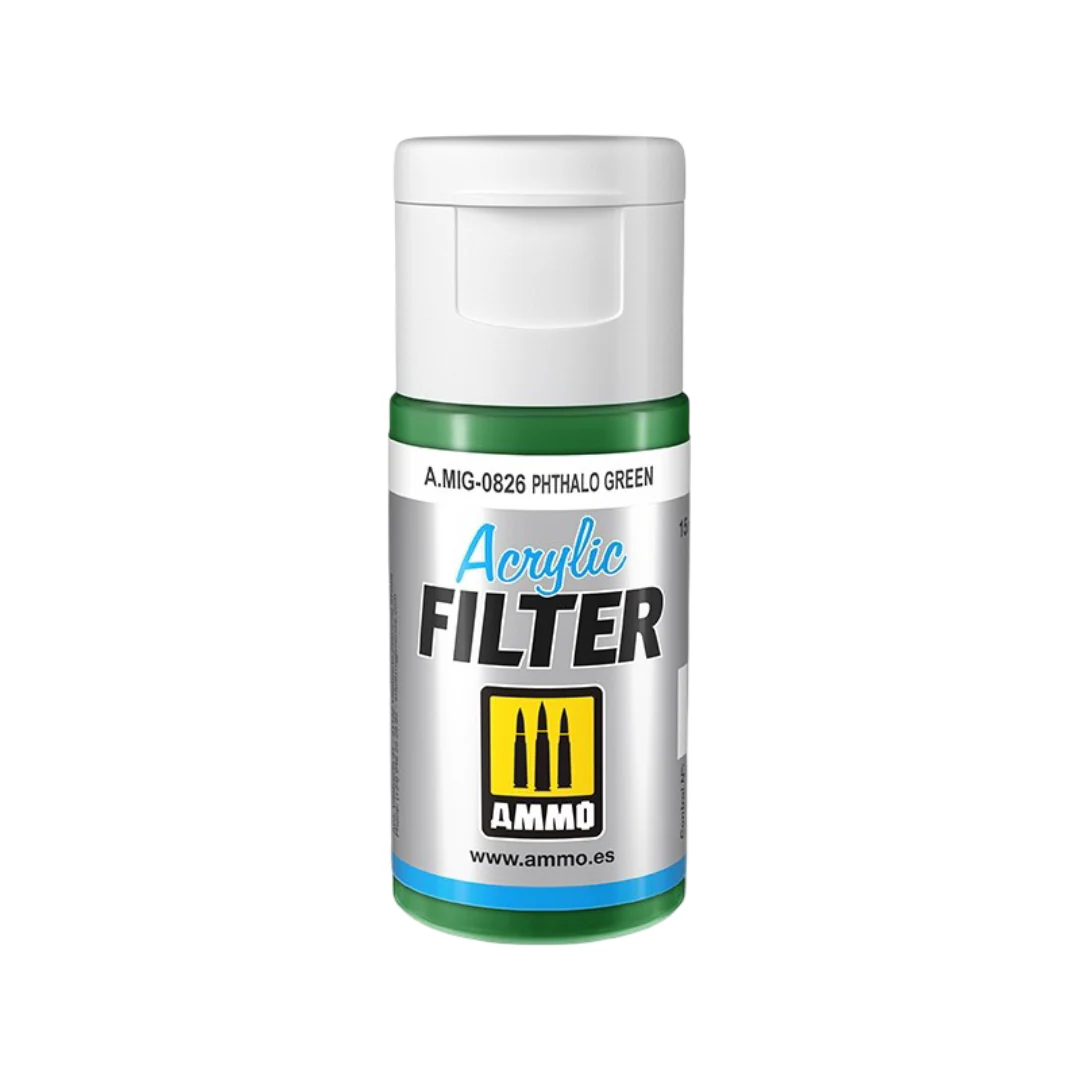 Ammo by MIG Acrylic Filter - Phthalo Green