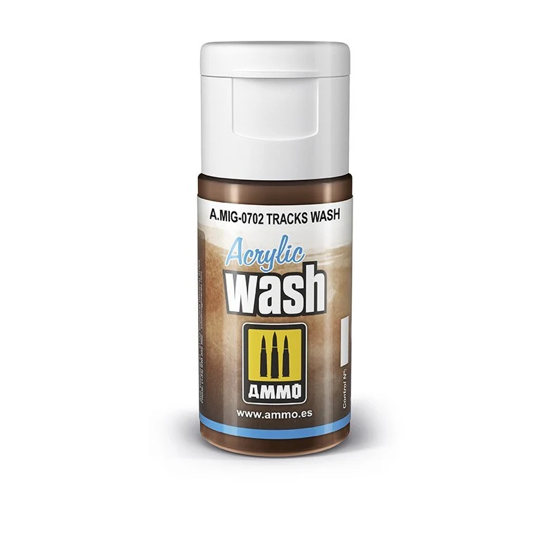 Ammo by MIG Acrylic Washes 15ml - Tracks Wash