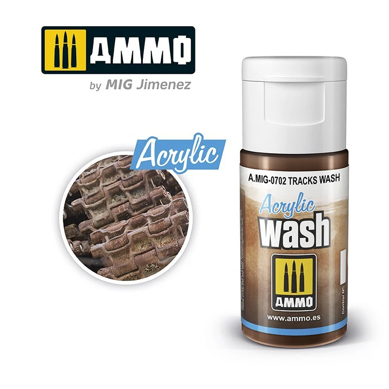 Ammo by MIG Acrylic Washes 15ml - Tracks Wash - Image 2