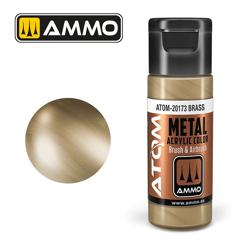 Ammo by MIG - Atom Color - Metallic - Brass 20ml