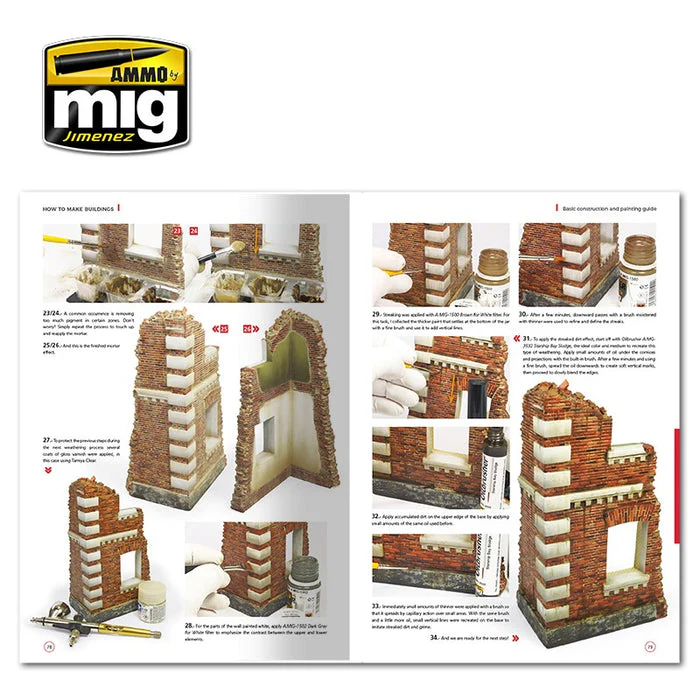Ammo by MIG - Book - How To Make Buildings – Basic Construction And Painting Guide (Preorder) - Image 6