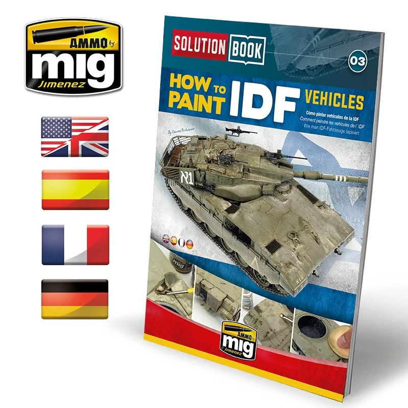 Ammo by MIG - Book - How To Paint Idf Vehicles Solution Book 03