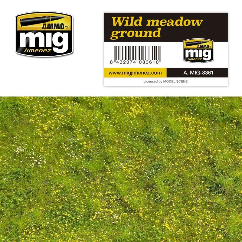 Ammo by MIG Dioramas Grass Mat Wild Meadow Ground Base