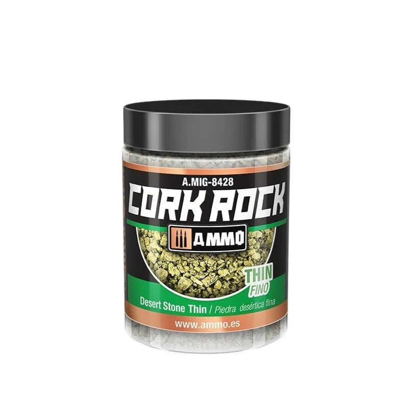 Ammo by MIG - Dioramas Terraform Cork Rock 100ml - Desert Stone Thin