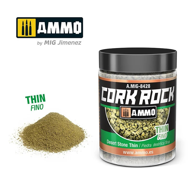 Ammo by MIG - Dioramas Terraform Cork Rock 100ml - Desert Stone Thin - Image 2
