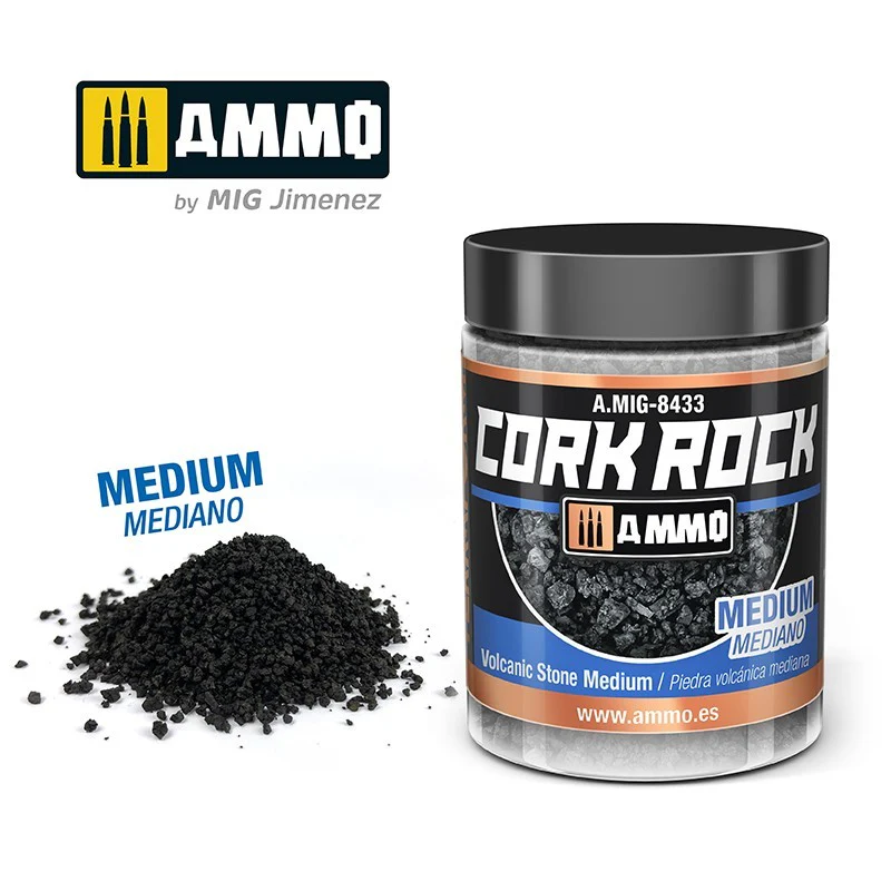 Ammo by MIG - Dioramas Terraform Cork Rock 100ml - Volcanic Rock Medium - Image 2