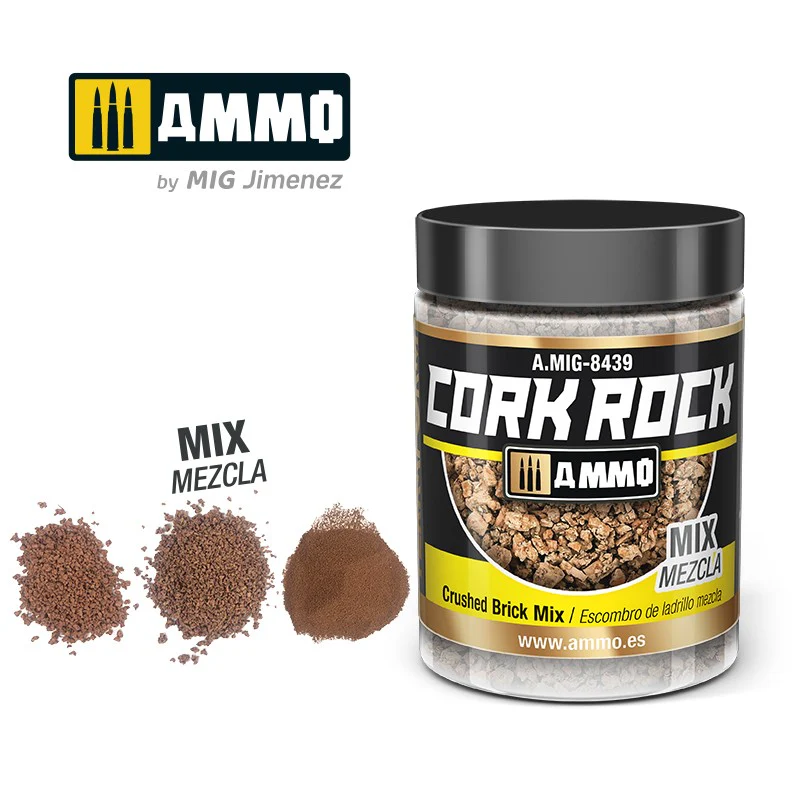 Ammo by MIG Dioramas Terraform Cork Rock - Crushed Brick Mix 100ml