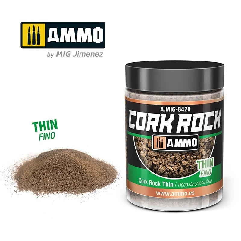 Ammo by MIG Dioramas Terraform Cork Rock Granulate 100ml - Thin - Image 2