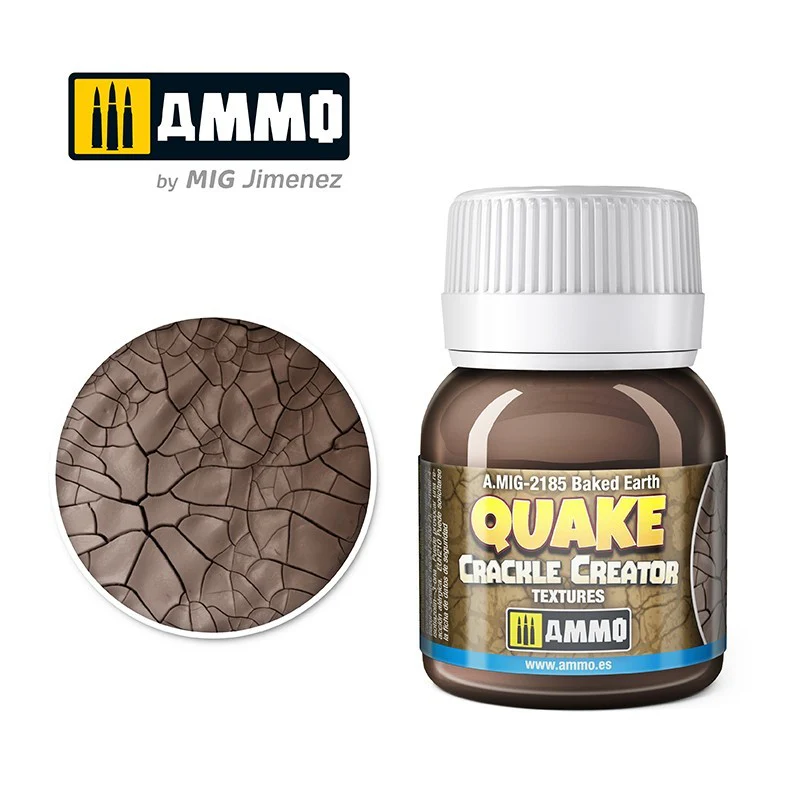 Ammo by MIG Quake Crackle Creator Textures 40ml - Baked Earth