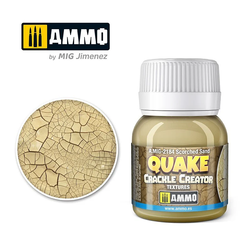 Ammo by MIG Quake Crackle Creator Textures 40ml - Scorched Sand