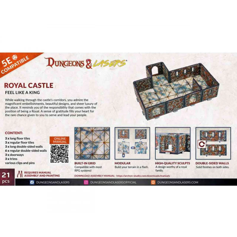 Archon Studio Dungeons and Lasers Expansion Bits - Royal Castle - Image 2
