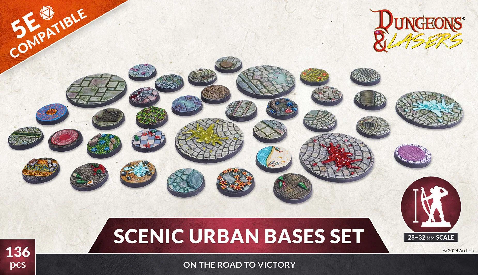 Archon Studio Dungeons and Lasers Scenic Urban Bases Set