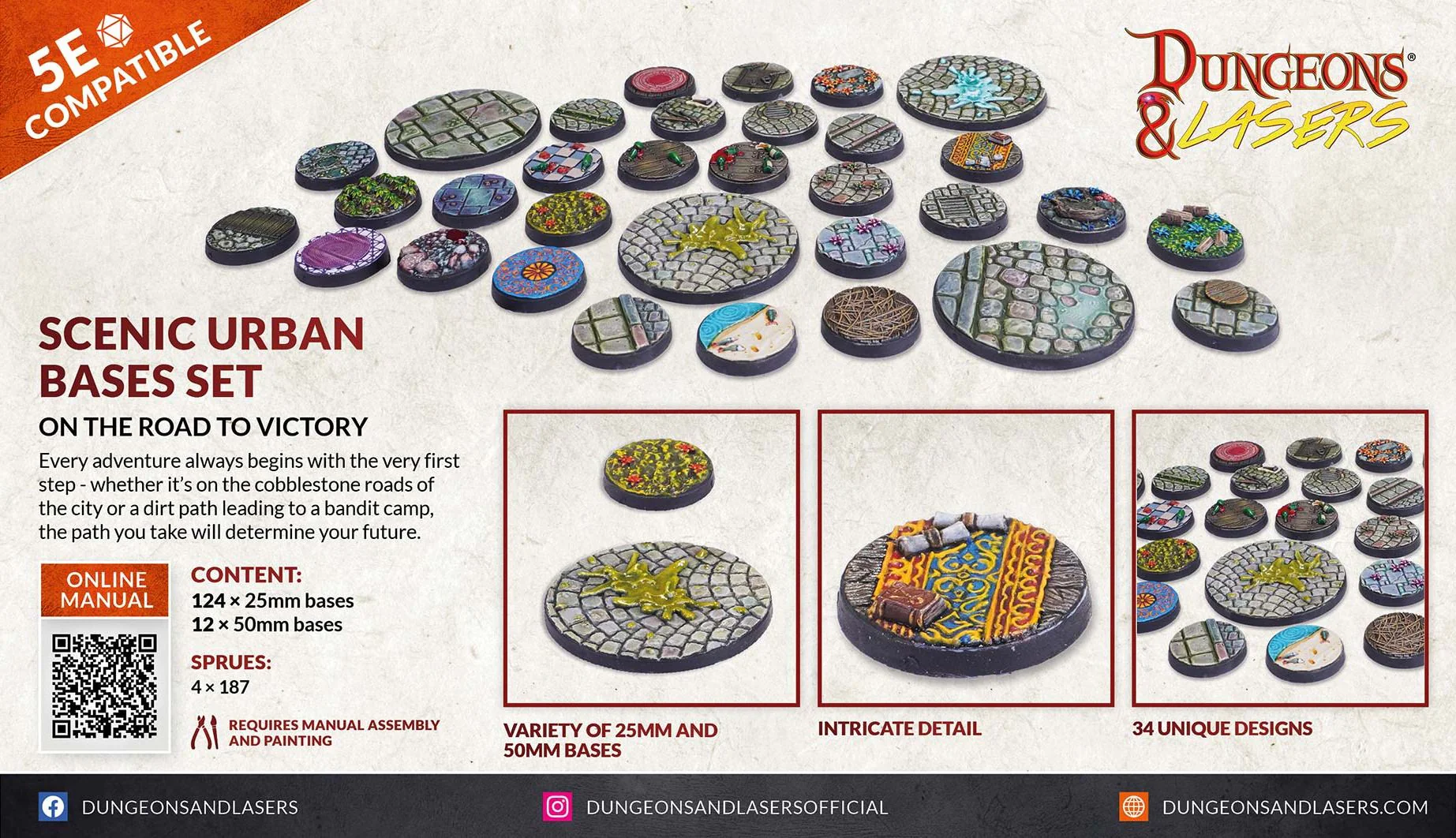 Archon Studio Dungeons and Lasers Scenic Urban Bases Set - Image 2