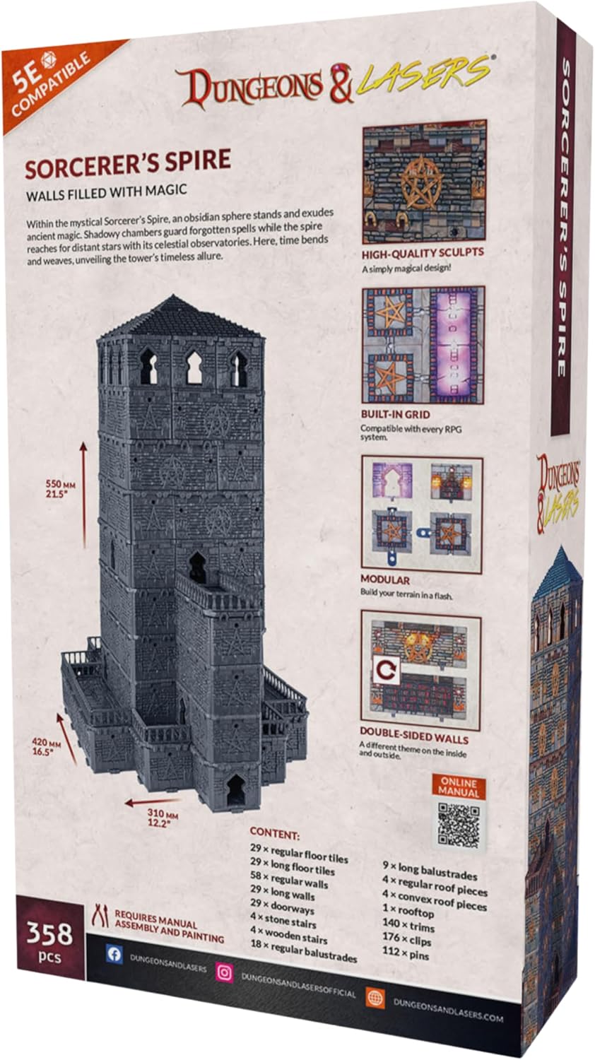 Archon Studio Dungeons and Lasers Sorcerer’s Spire Starter Set - Image 2